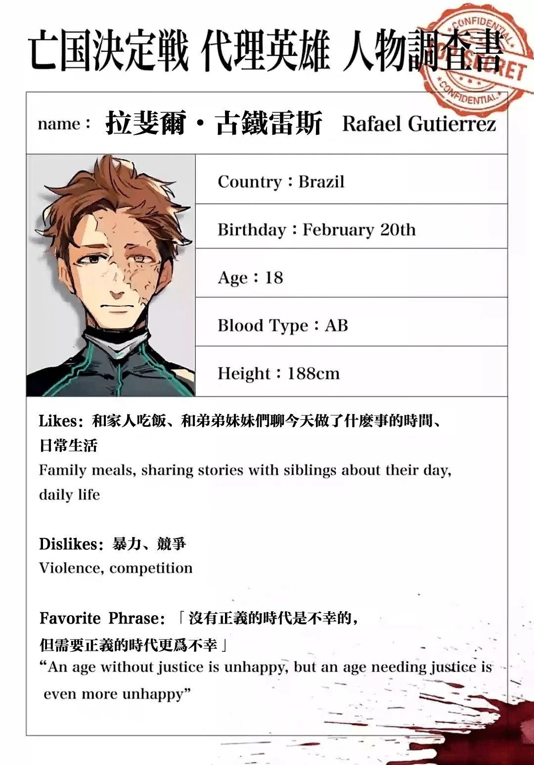 绝密代理英雄人物调查书024